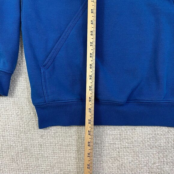 Carhartt Hoodie Men’s Medium Midweight Original Fit Blue Sweatshirt Graphic Logo - Picture 6 of 7